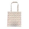 Rose Tote Bag with Pink Bow Pattern