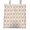 Rose Tote Bag with Pink Bow Pattern