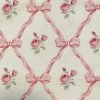 Rose Tote Bag with Pink Bow Pattern