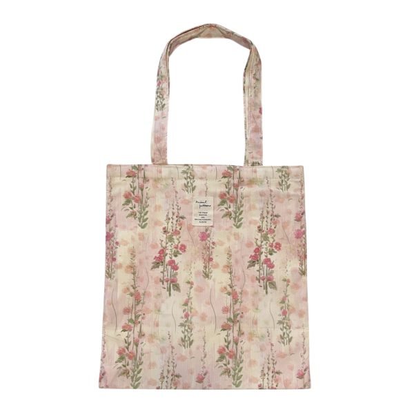 Vintage Pink Floral Tote Bag
