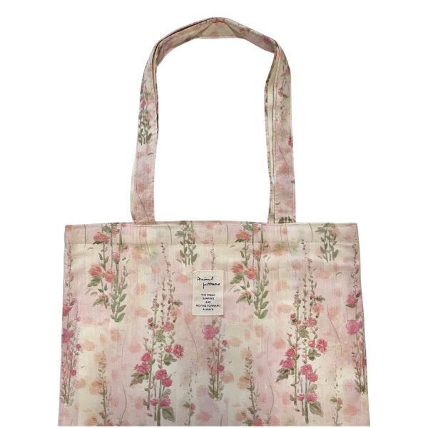 Vintage Pink Floral Tote Bag