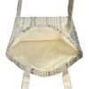 Digital Floral-striped Tote Bag