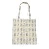 Blue Plant Floral Tote Bag