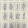 Blue Plant Floral Tote Bag
